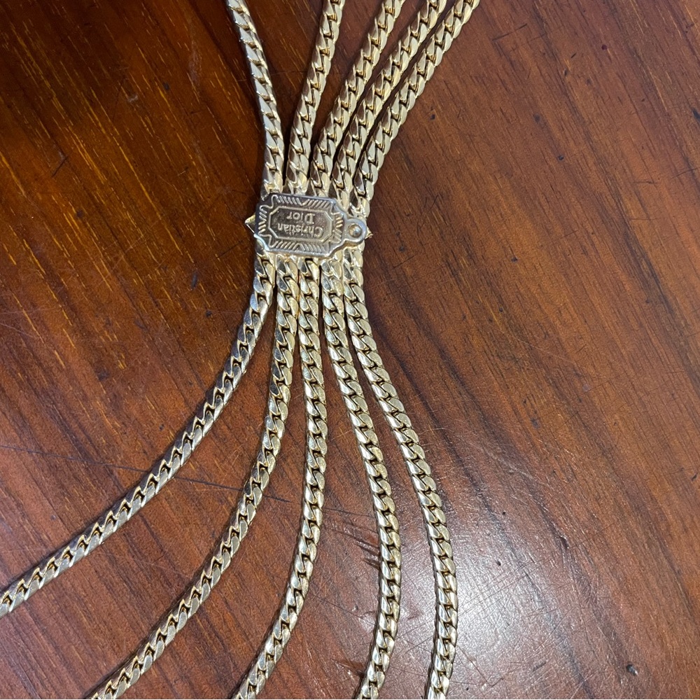 Christian Dior Gold Belt
